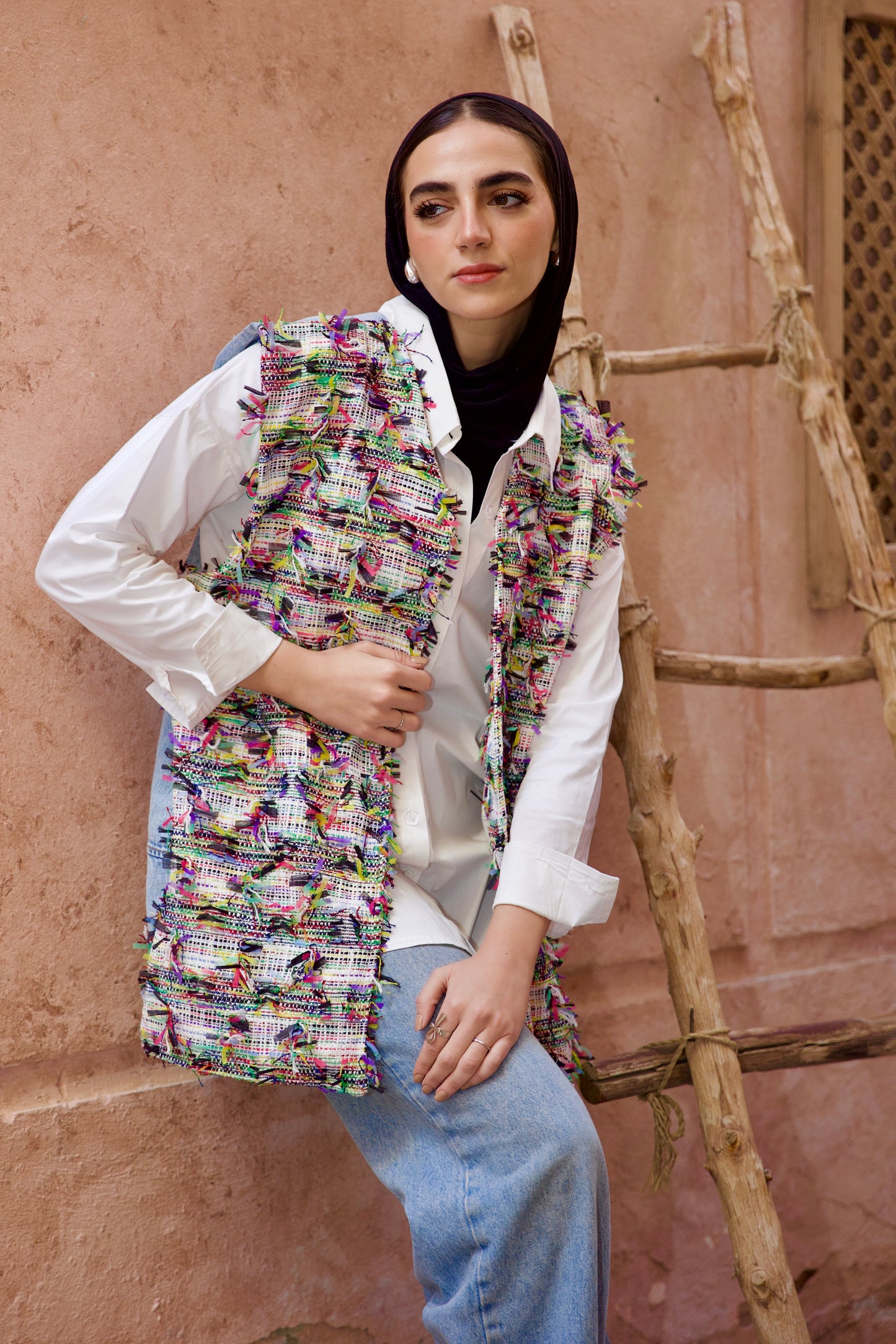 vest denim