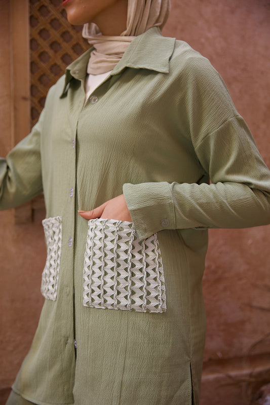 linen set mint